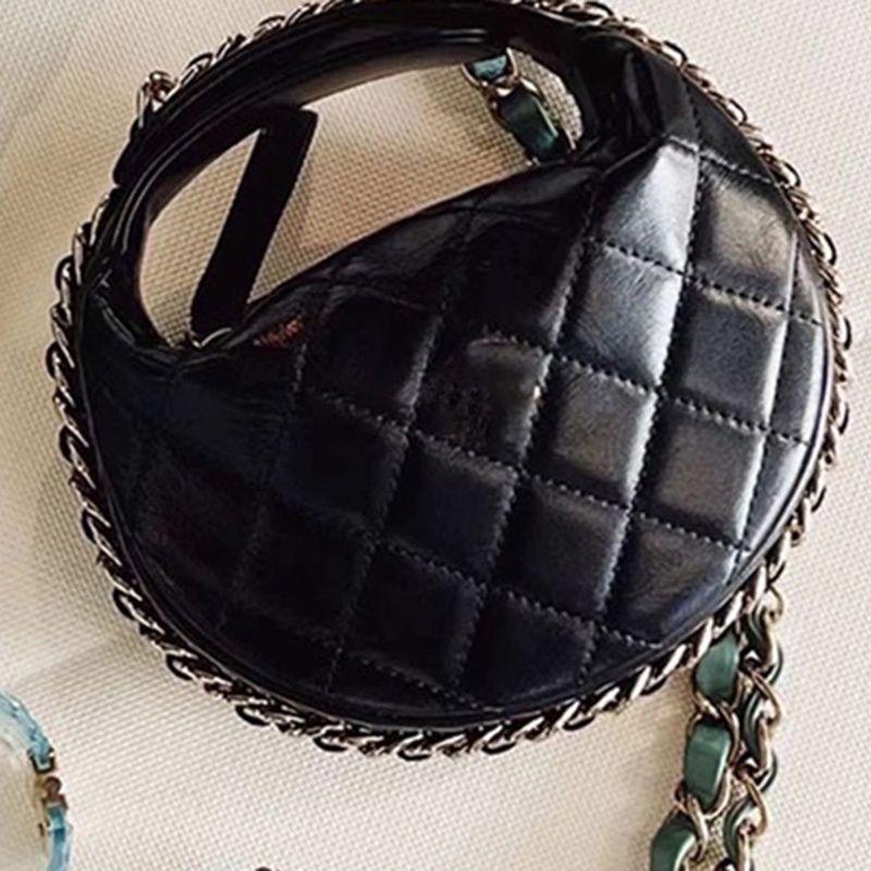 Ielgy Túi Xách Dây Rút Hình oval Màu Bạc Thời Trang Chất Lượng Cao Cho Nữ