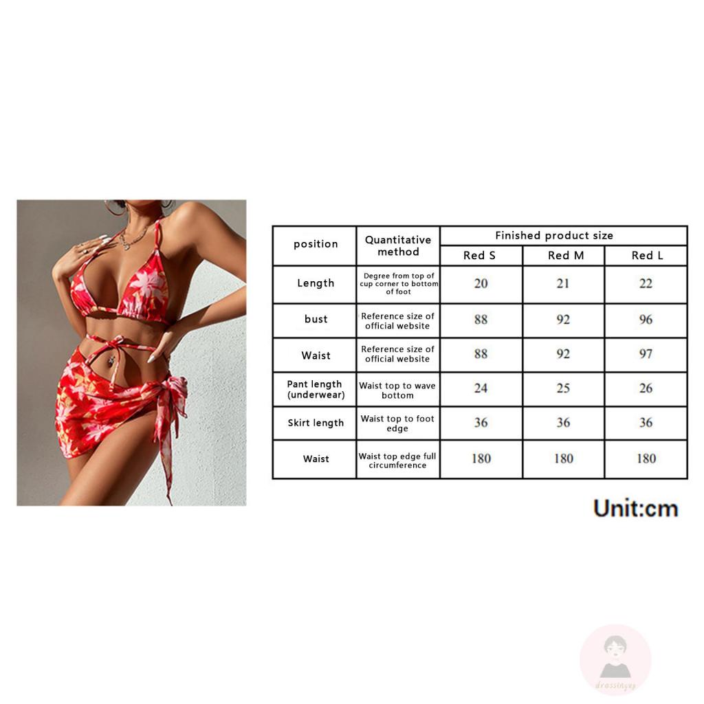 Bộ Đồ Bơi 3 Mảnh Họa Tiết Hoa Thời Trang Gợi Cảm Cho Nữ