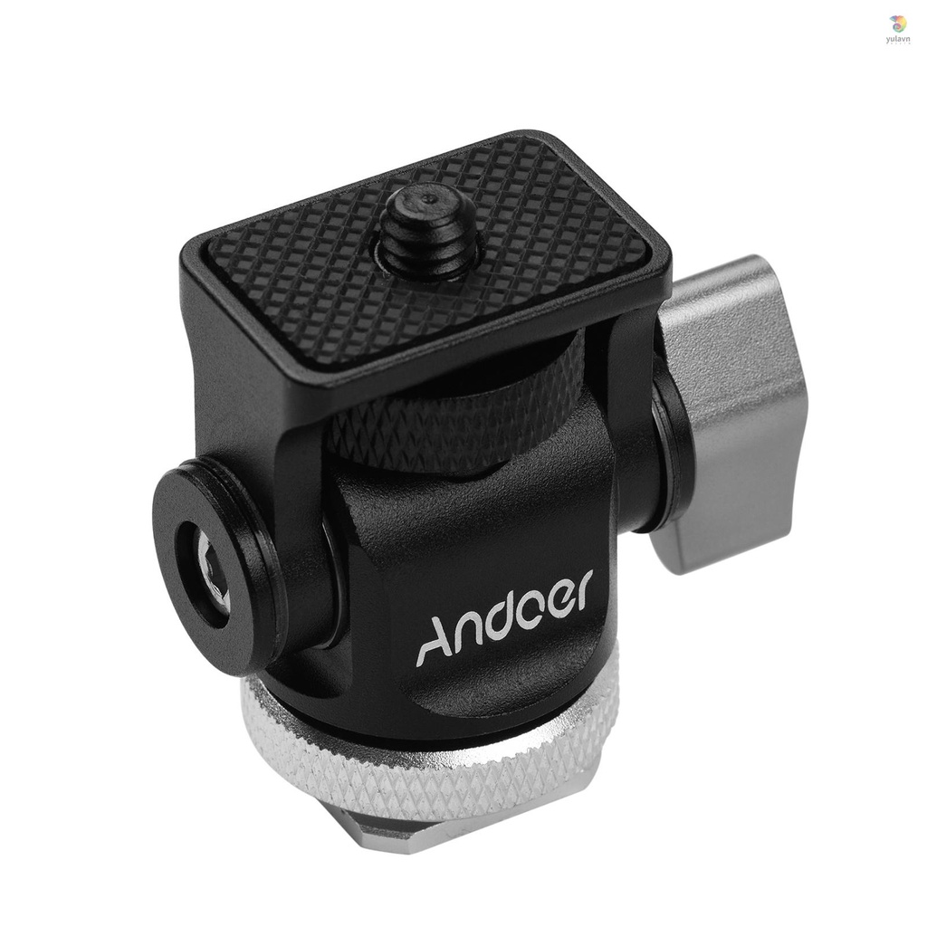 ANDOER Bộ Chuyển Đổi Gậy Ba Chân Mini Bằng Nhôm 1 / 4 Inch Có Ốc Vít Cho Camera