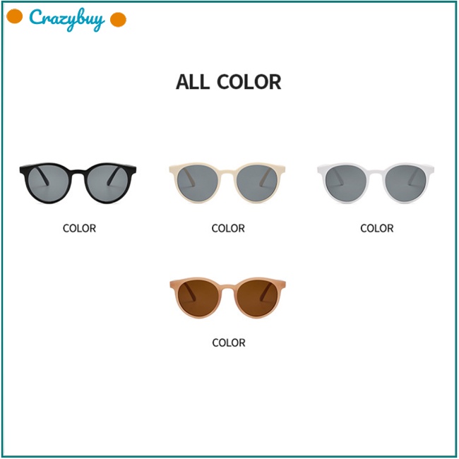 Cr Kính Mát Gọng Tròn Phong Cách Vintage Thời Trang Cho Nữ