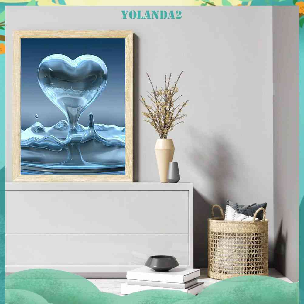 Tranh Đính Đá Kim Cương Toàn Bộ 5D DIY Hình Giọt Nước