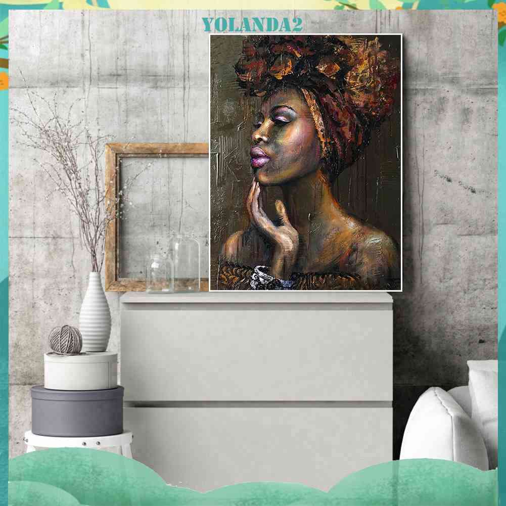 Tranh Đính Đá Kim Cương Toàn Bộ 5D DIY Hình Người Phụ Nữ