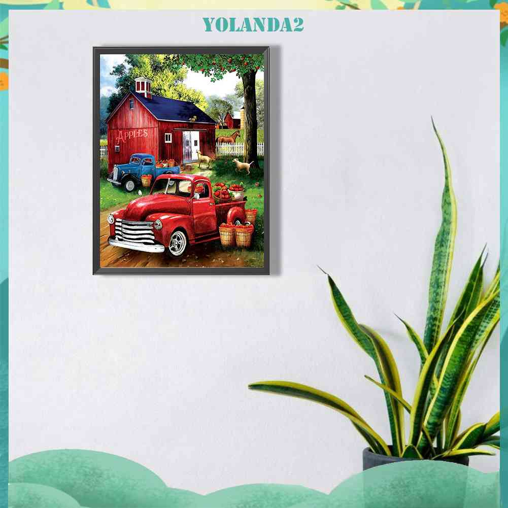 Tranh Đính Đá Kim Cương Toàn Bộ 5D DIY Hình Vẽ Xe Hơi