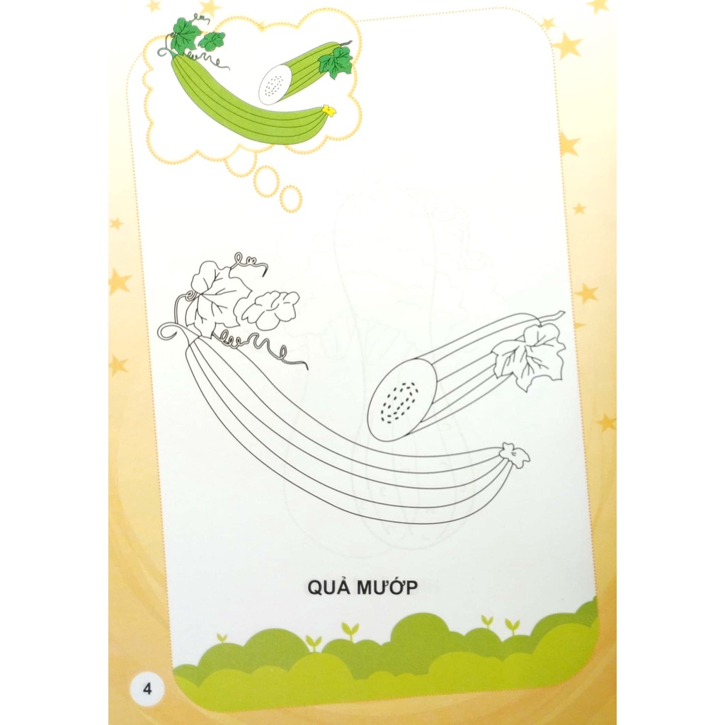 Sách Bé Tập Tô Màu - Rau, Củ, Quả