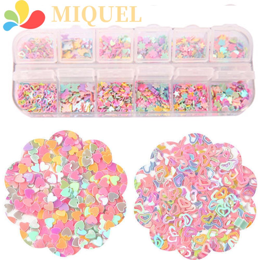 Hộp Kim Sa Hình Sao / Thỏ / Trái Tim / Bướm Bằng Nhựa Acrylic Trang Trí