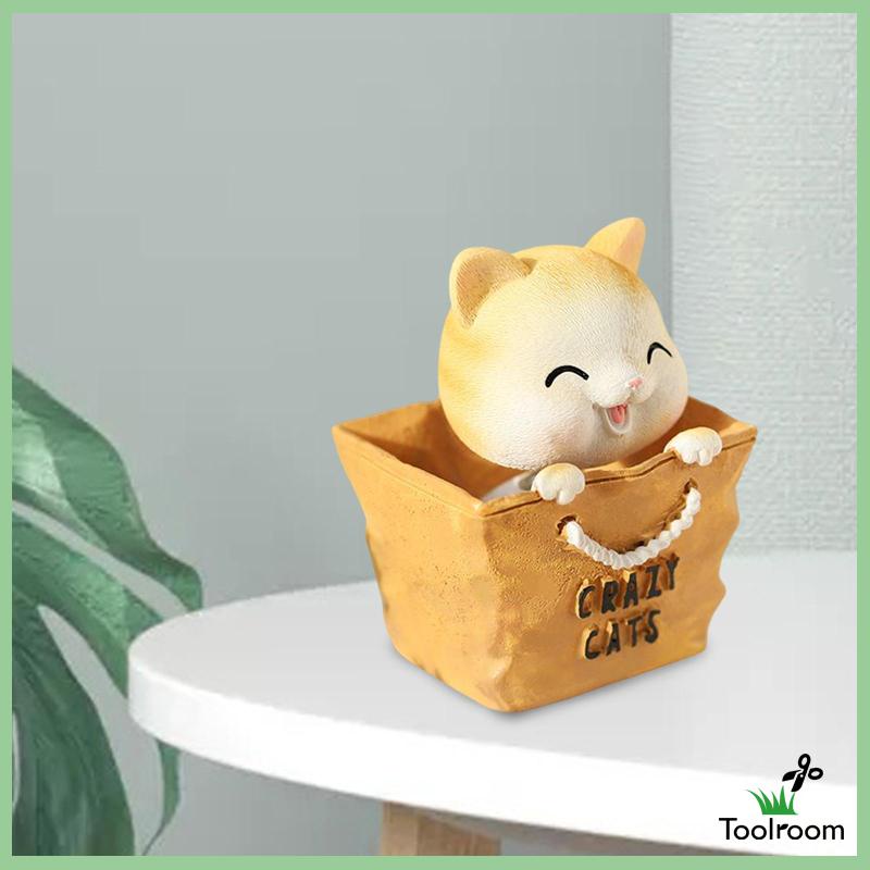 Mô Hình Chú Mèo Lắc Đầu Trang Trí Bảng Điều Khiển Xe Hơi Quán Cà Phê