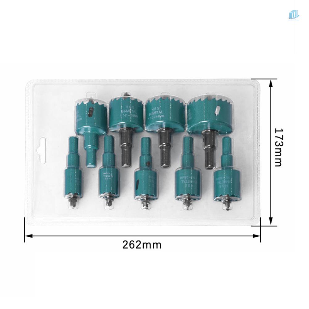 Bộ 9 Mũi Khoan Lỗ 19mm - 51mm Tốc Độ Cao Chuyên Dụng