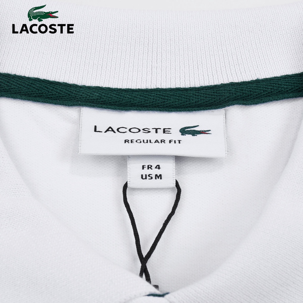 Áo Thun Polo Lacoste Tay Ngắn Màu Trơn Thời Trang Công Sở Cho Nam