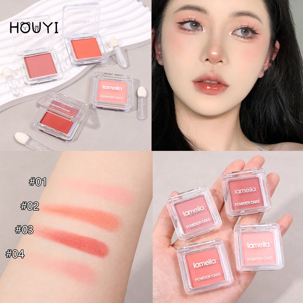 Bảng Phấn Má Hồng / Tạo Khối / Bắt Sáng Màu Cam Gradient Lấp Lánh
