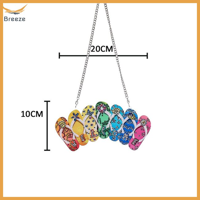 Dép Xỏ Ngón Đính Kim Cương Thêu Chữ Welcome Hello Flip Dùng Trang Trí Trong Nhà / Ngoài Trời Diy