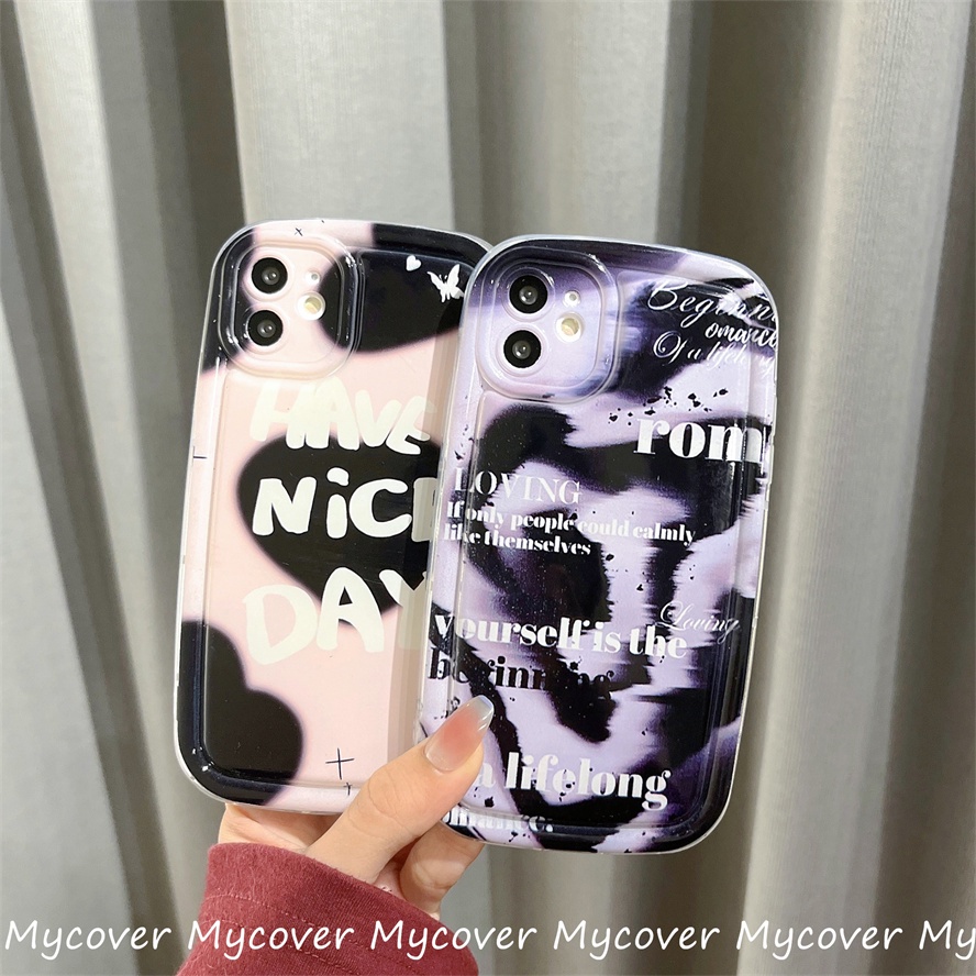 Ốp Điện Thoại Silicon Mềm Họa Tiết Chữ Đơn Giản Cho iPhone 14 13 12 11 Pro Max X Xr Xs 8 7 6 Plus SE 2020