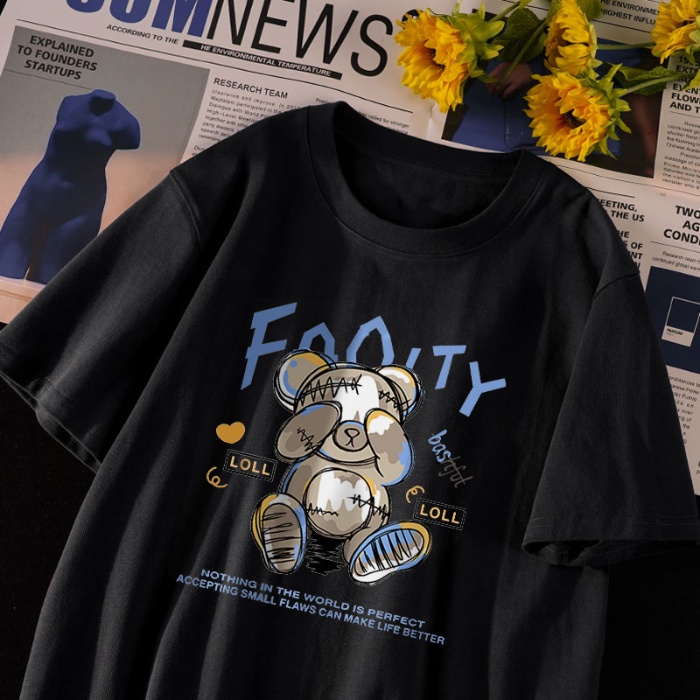 Áo Thun Unisex 100% Cotton Nguyên Chất Ngắn Tay Phong Cách Hàn Quốc Mới NRVP 2023