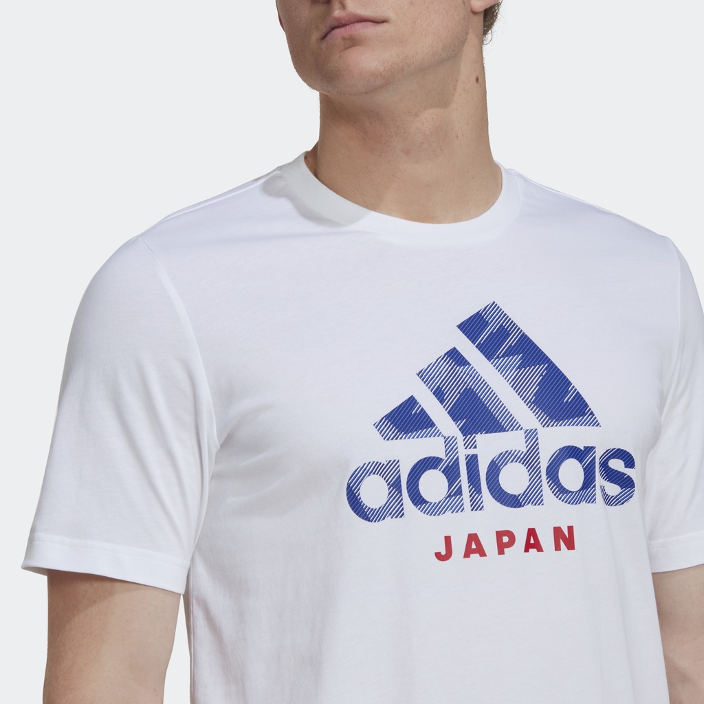 Adidas Bóng đá Áo Thun Graphic Nhật Bản Nam trắng HG4196