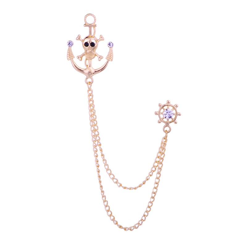 Ghim CàI ÁO HìNh ĐầU Lâu / Mỏ Neo Tua Rua ThờI Trang Cho Nam