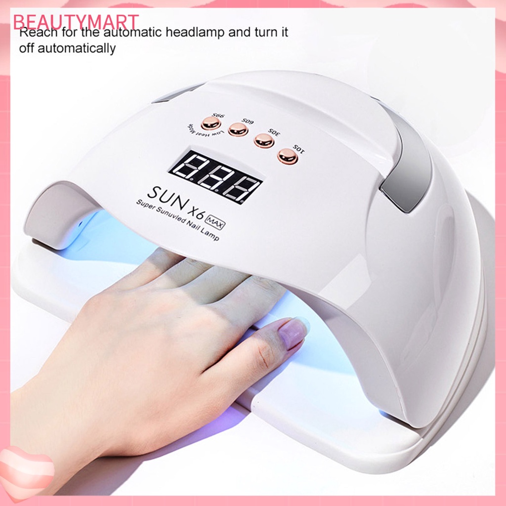 Máy Hong Khô Móng Tay Có Đèn LED Kỹ Thuật Số Nhanh Khô Tiện Dụng Cho Nữ