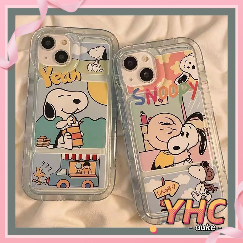 Ốp Lưng iPhone Snoopy minh họa túi khí, vỏ điện thoại, vỏ mềm chống chấn động Cho Iphone 6 / 6S / 6splus / se / 7 / 7plus / 8 / 8plus / X / xs / xsmax / 11 / 12 / 13 / 14 / Plus / pro / pro max-726