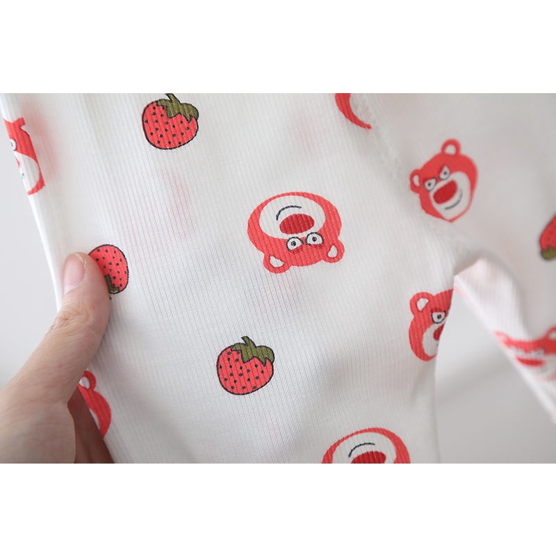 Bộ Đồ Ngủ Bằng Lụa Mát Phong Cách Hàn Quốc Thời Trang Mùa Hè Kích Thước 90-140CM Dành Cho Bé Gái