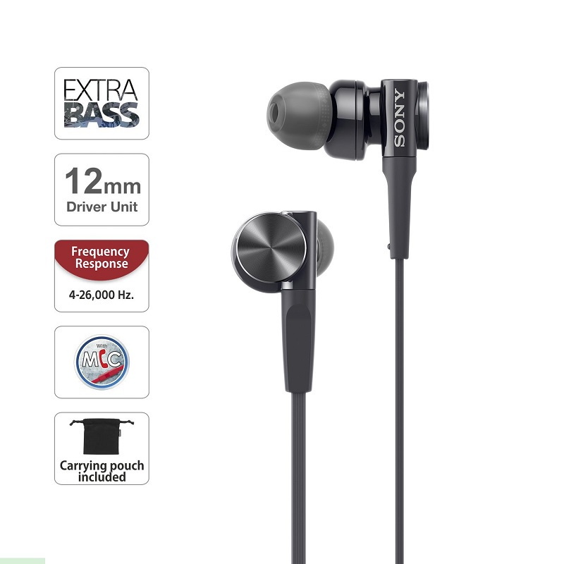 Tai Nghe Thể Thao SONY MDR-XB75AP Âm Thanh Sống Động Jack Cắm 3.5mm Cao Cấp