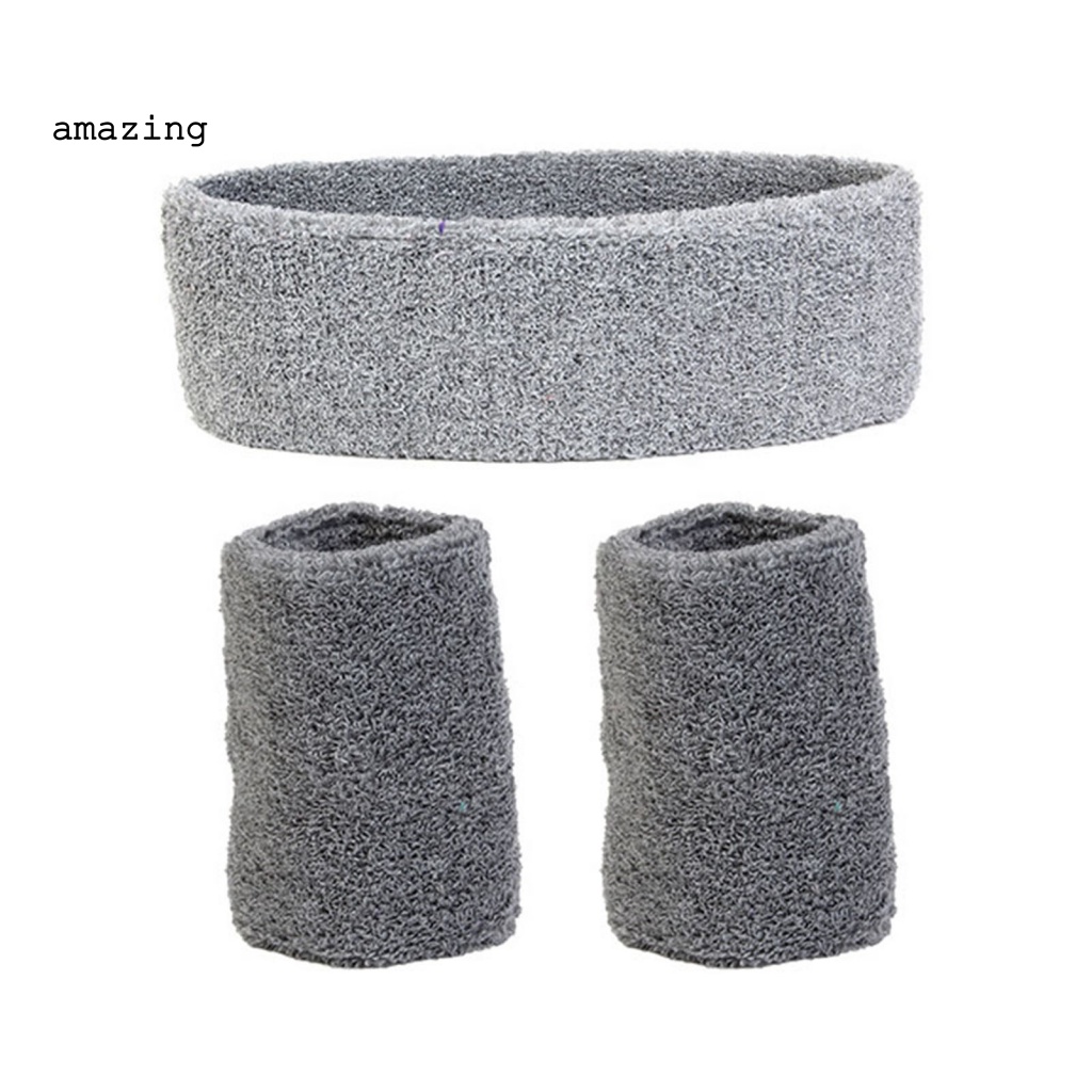 1 Bộ Băng Đô Thể Thao Thấm Hút Mồ Hôi Có Thể Giặt Được