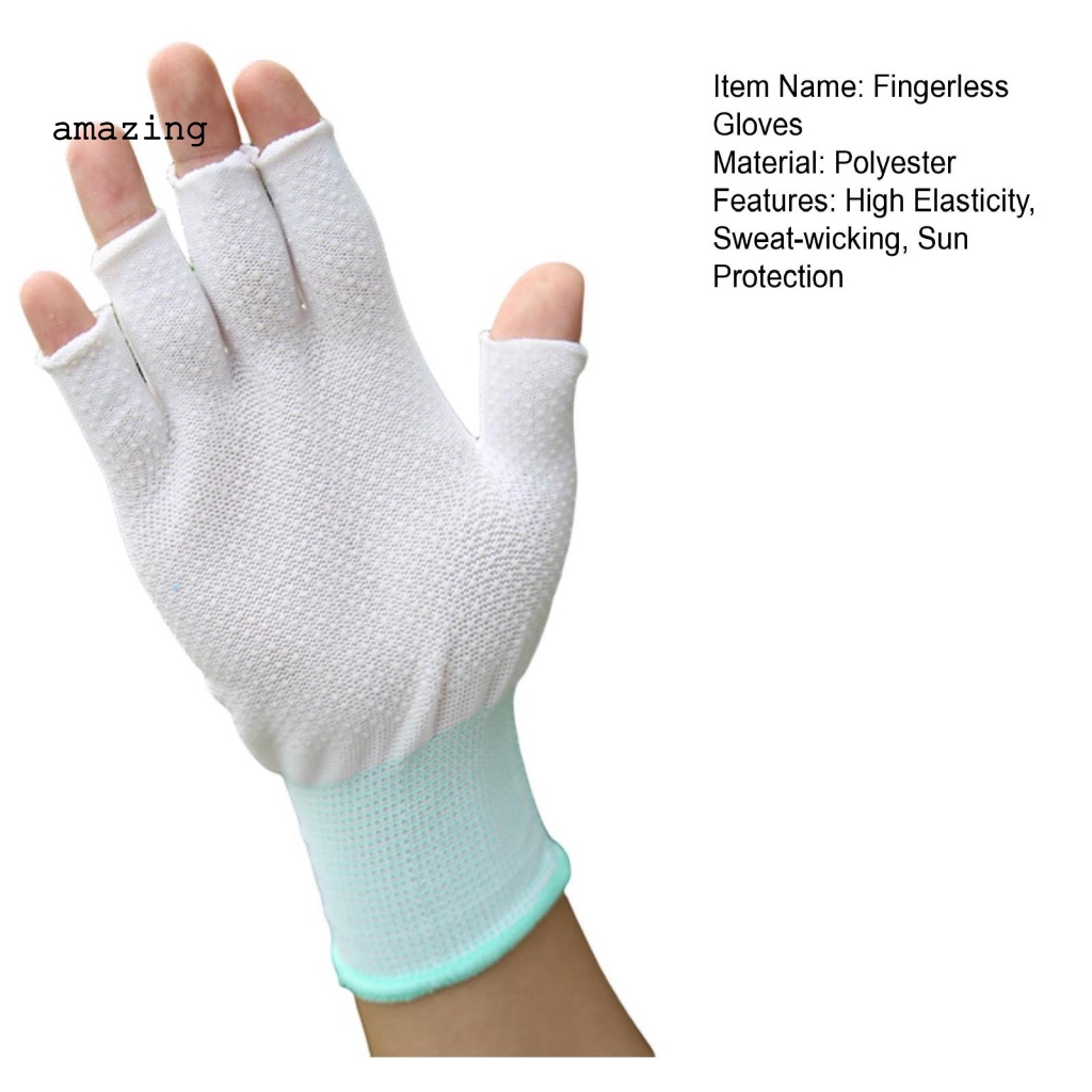 1 Đôi Găng Tay Chống Trượt Chống Mồ Hôi Màu Sắc Trơn Dùng Khi Đạp Xe