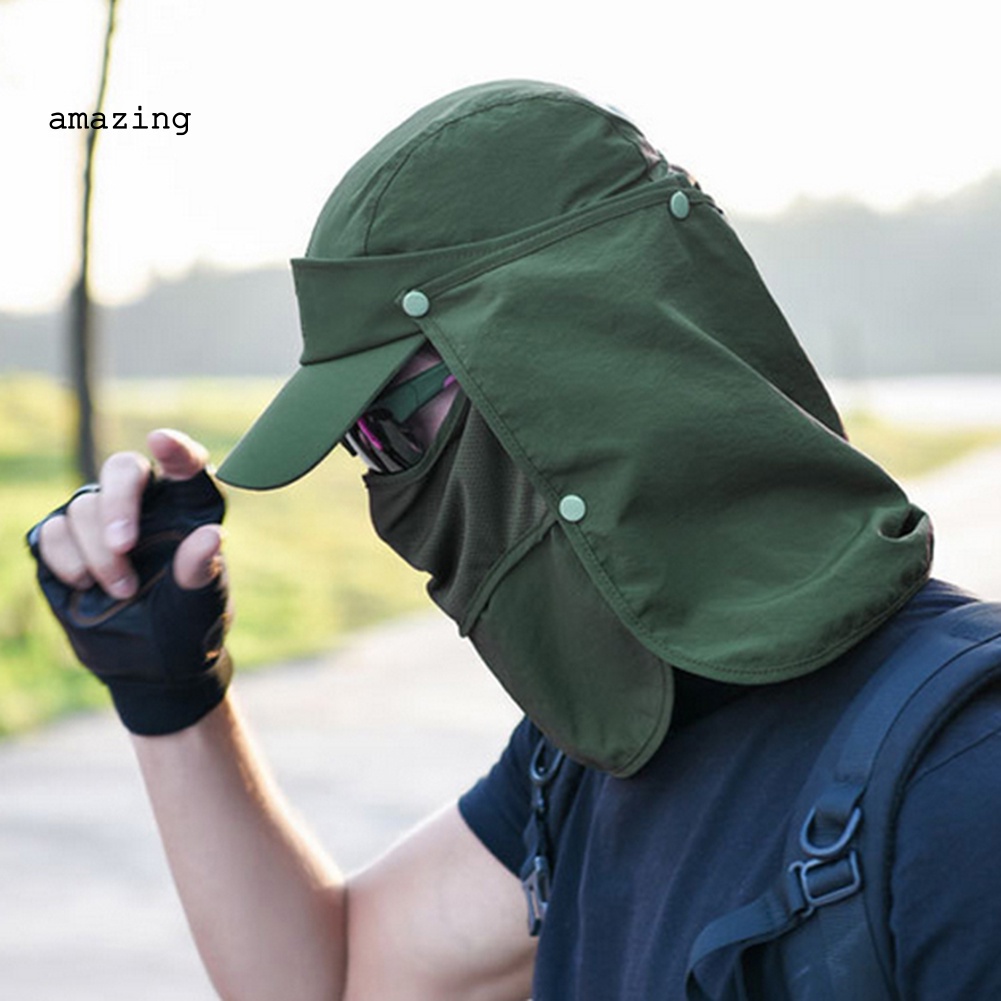 Mũ Trùm Đầu Che Phủ Cổ Và Mặt Chống Tia UV Dùng Khi Đi Xe Đạp / Câu Cá Ngoài Trời