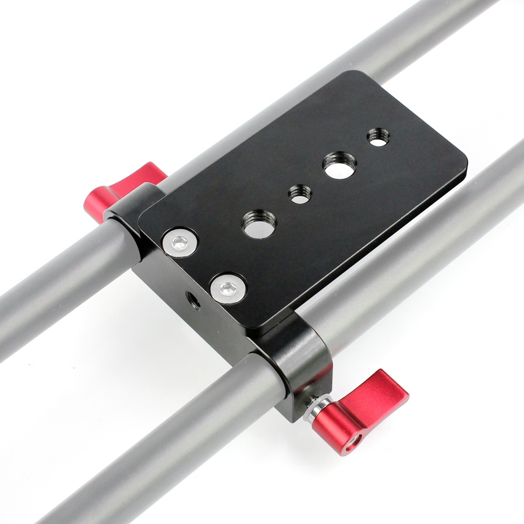 Feichao 15mm Thanh Kẹp 1 / 4 "3 / 8" Giá Treo Phô Mai Cho Máy Ảnh DSLR Vai Giàn Khoan Theo Dõi Hệ Thống Hỗ Trợ Tấm Trackblock Đế Chân Máy 5D2 5D3 550D