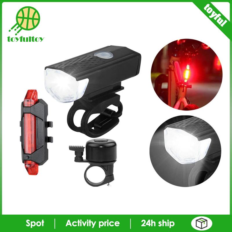 Bộ Đèn Pha Và Đèn Hậu Dễ Dàng Gắn Phía Trước / Sau Xe Đạp Cho Nam