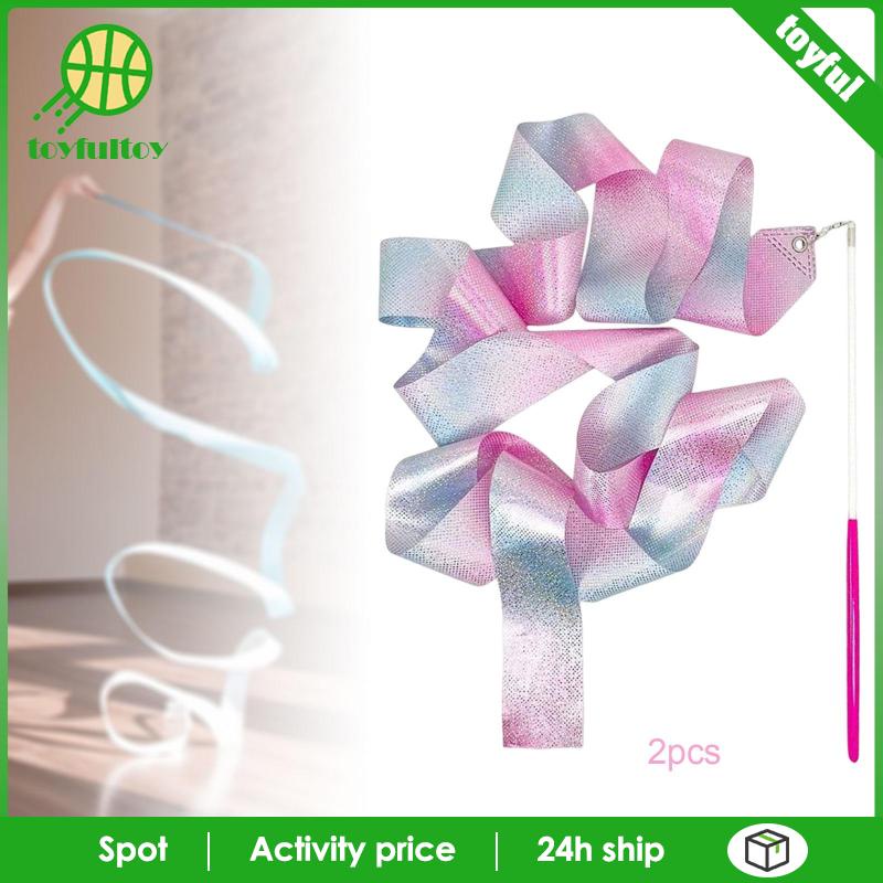 Dây Ruy Băng Lấp Lánh Dài 2M Dùng Tập Thể Dục Nhịp Điệu Cho Người Lớn Và Trẻ Em