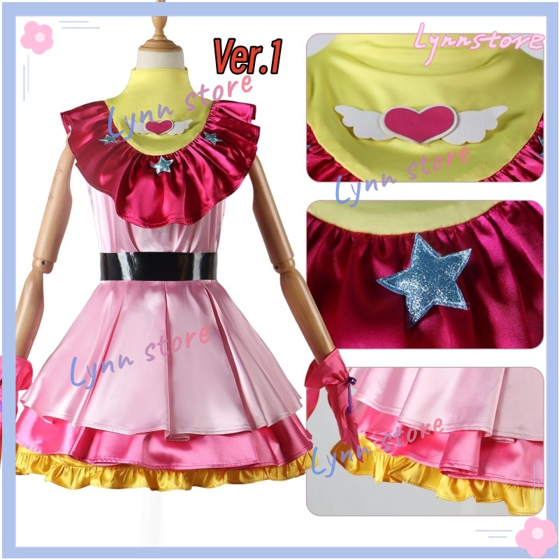 Hàng mới đến Ai Hoshino Cosplay Trang phục Oshi No Ko Cosplay Tóc giả váy đỏ thỏ kẹp tóc biểu diễn váy phụ nữ Trang phục tiệc COS