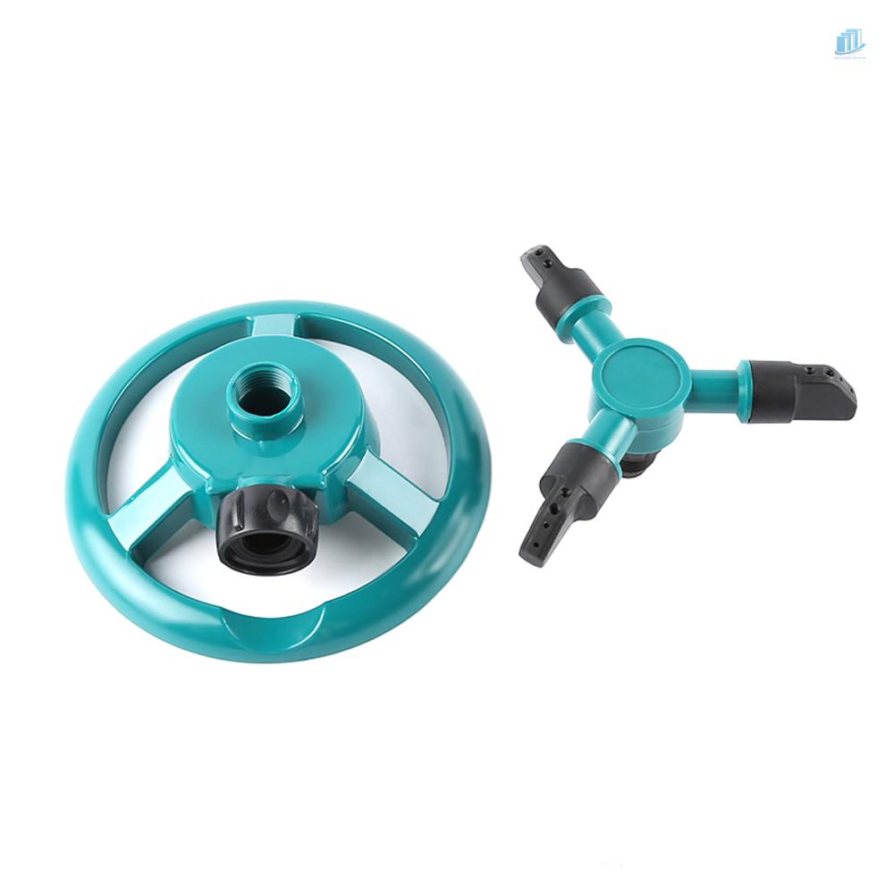 Vòi Phun Nước Tưới Vườn Ba Đầu Xoay Tự Động Bằng Nhựa 360 Độ