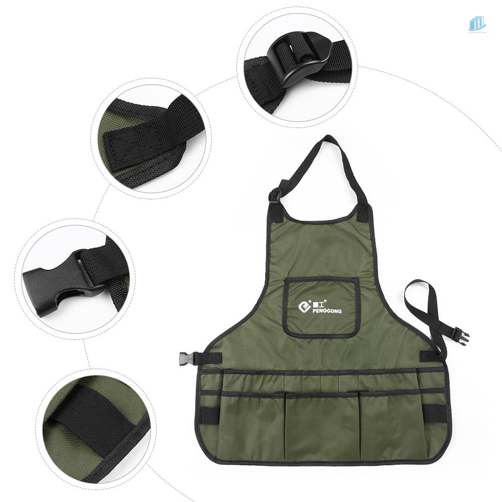 Tạp Dề Vải Canvas Chống Thấm Nước Có Túi Đựng Dụng Cụ Làm Vườn Tùy Chỉnh Kích Thước Phù Hợp Với Nam Và Nữ Smartwatchi