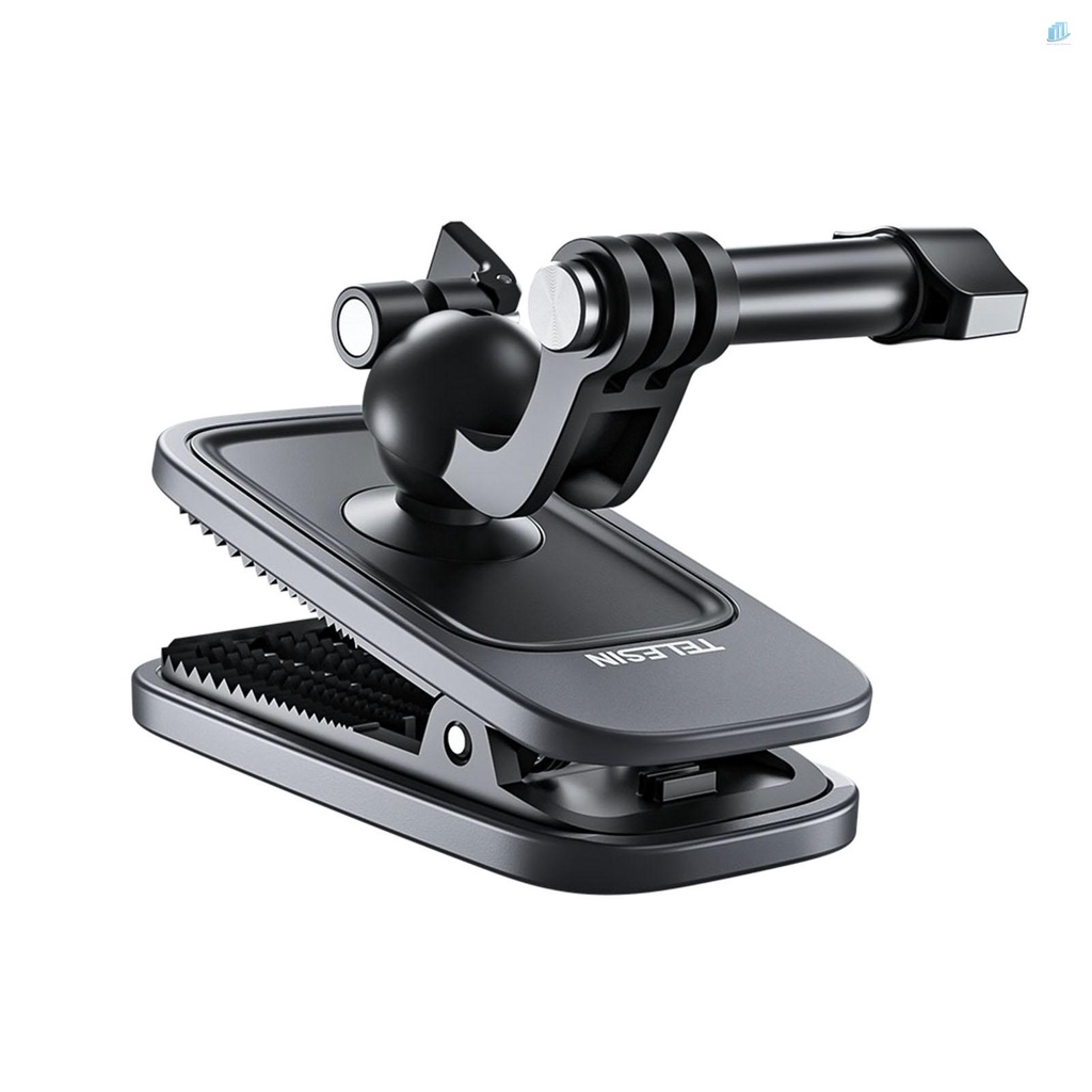 TELESIN Kẹp Gắn Ba Lô Cam 3600 / 360Mm Đa Ứng Dụng°Kẹp Gắn Dây Đeo Có Thể Điều Chỉnh Nhanh 11 / 10 / 9 / 8