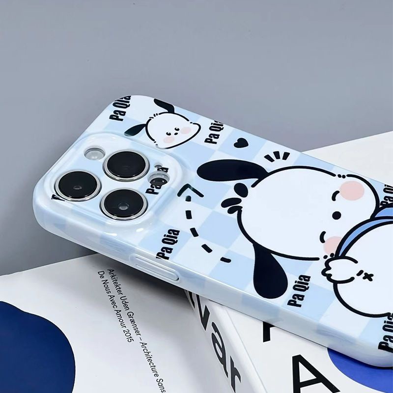Ốp Điện Thoại Cứng In Hình Chú Chó Pacha Bảo Vệ Ống Kính Máy Ảnh Toàn Diện Cho iPhone13pro12 14Pro xr JWXV