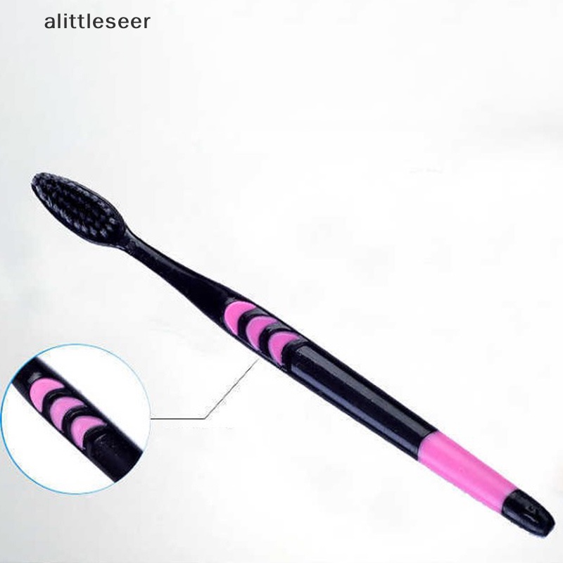 Set 10 Bàn Chải Đánh Răng Than Tre Lông Mềm Dành Cho Người Lớn