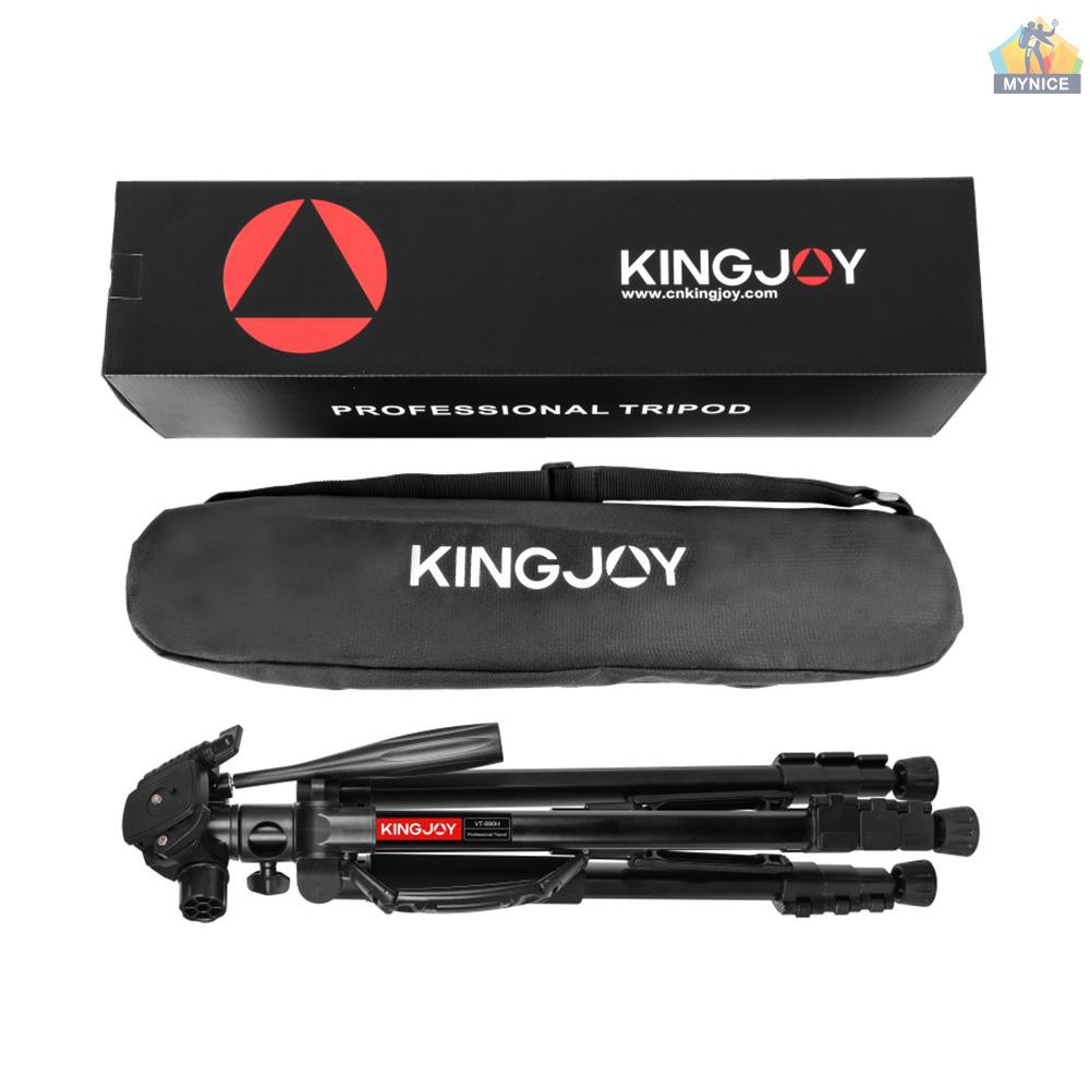 Gậy Ba Chân Di Động Bằng Hợp Kim Nhôm Gọn Nhẹ Có Thể Tháo Rời Được KINGJOY VT-890H 178cm / 70inch 5KG