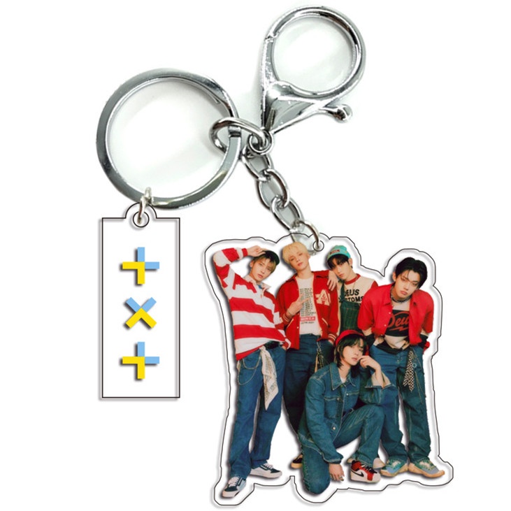 1 Móc Chìa Khóa Acrylic In Hình Nhóm Nhạc Hàn Quốc NCT TXT THE BOYZ ATEEZ GOT 7 E Eunhypen SEVENTEEN