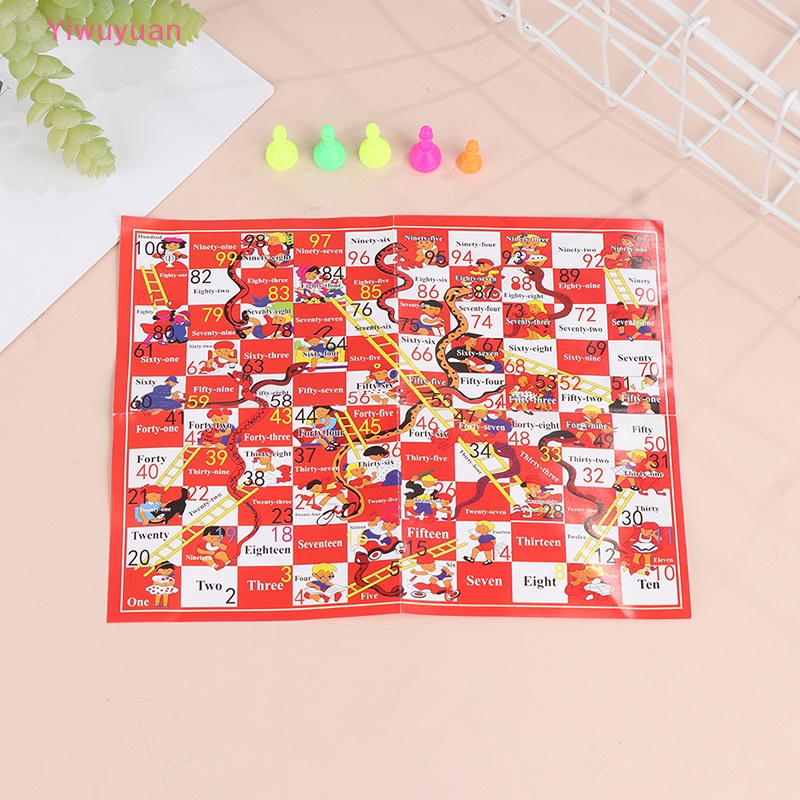 Bộ Trò Chơi Rắn Leo Thang Bằng Nhựa Cho Bé Mới