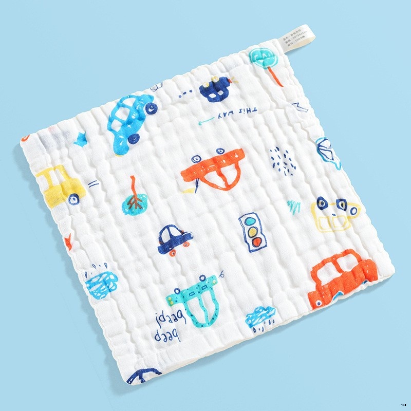 Khăn Tắm Cotton Sáu Lớp Hình Vuông Cho Bé