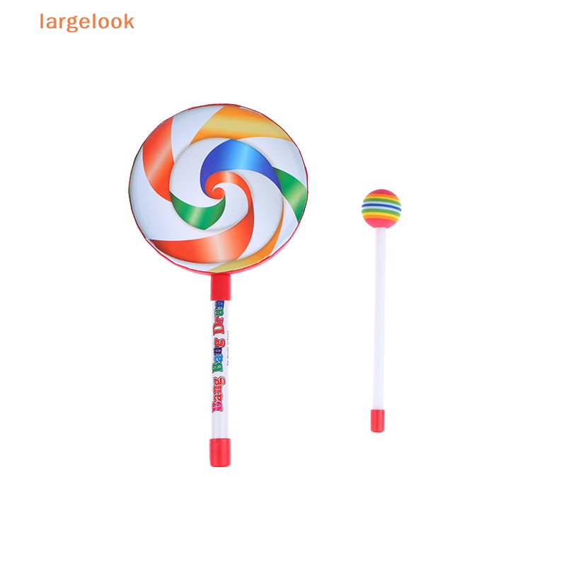 Trống Gõ Hình Kẹo Mút Nhiều Màu Sắc Kích Thước 6Inch 8Inch 10Inch Hỗ Trợ Dạy Học Cho Bé