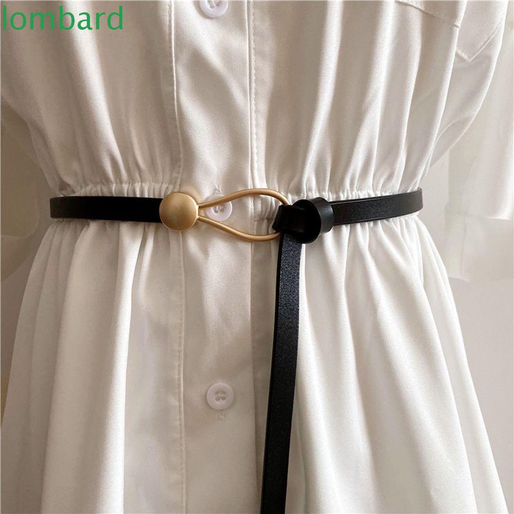 Dây Thắt Lưng Mảnh Màu Sắc Đơn Giản Có Thể Điều Chỉnh Trang Trí Đầm