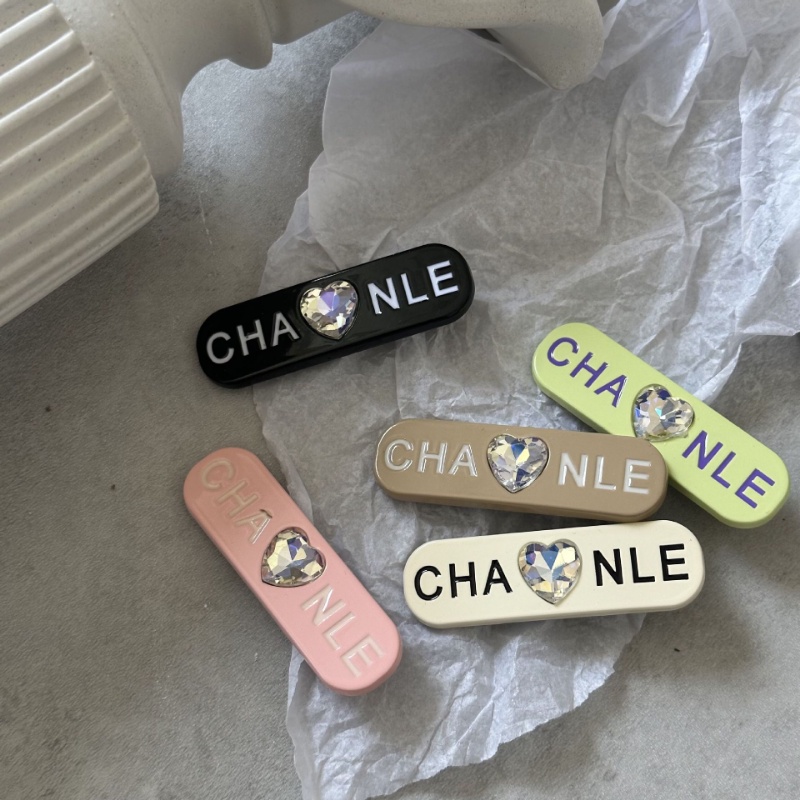 Kẹp Tóc Nữ Đính Đá Hình Trái Tim Phong Cách Pháp