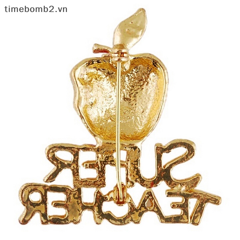 {Timebomb} Quà Tặng Giáng Sinh Màu Đỏ Mới Với Ghim Cài Pha Lê Hình Trái Tim Của Bạn.