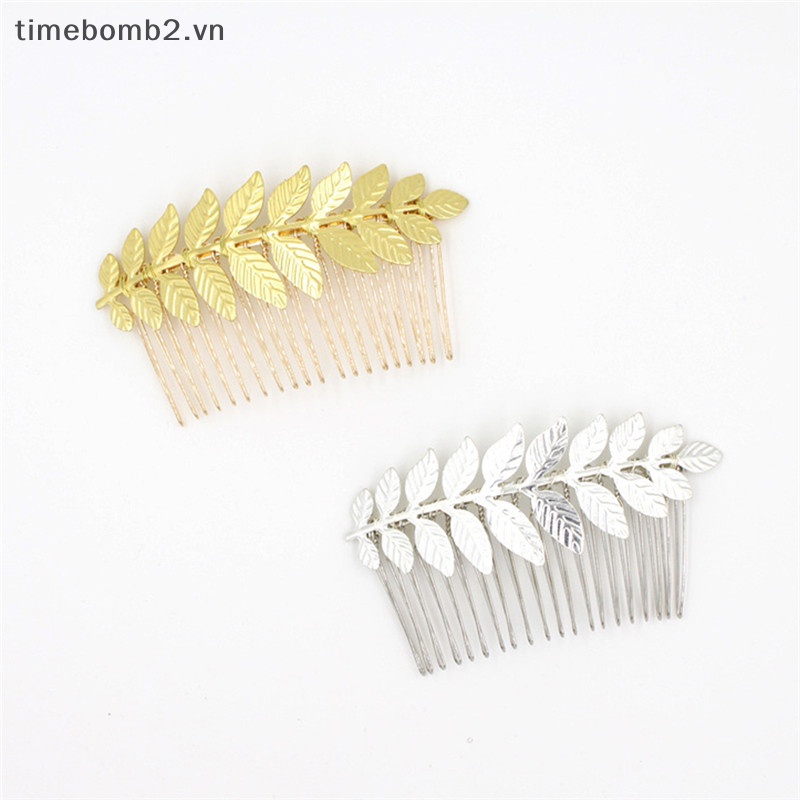 Lược Cài Tóc Bằng Hợp Kim Hình Chiếc Lá Thanh Lịch Cho Nữ