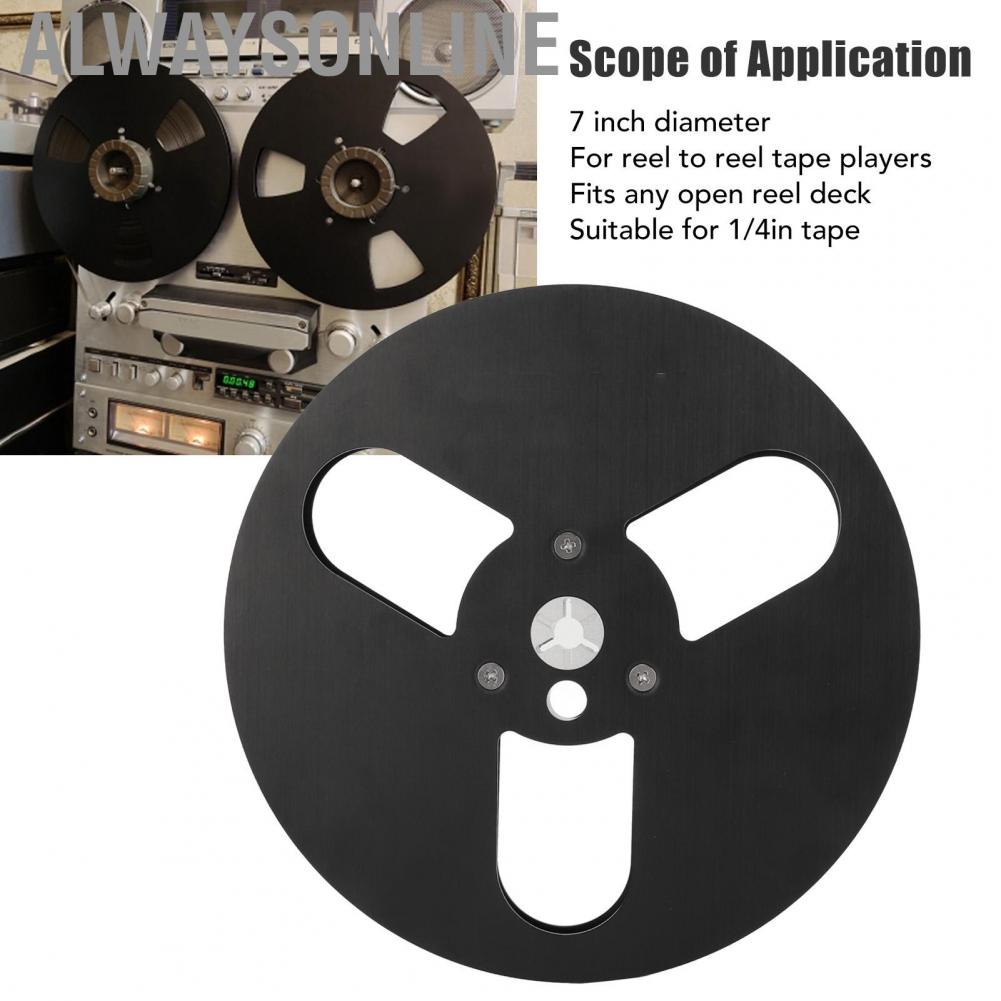 Alwaysonline Recording Tape Reel  1/4 7 Inch Empty Black for To Recorder