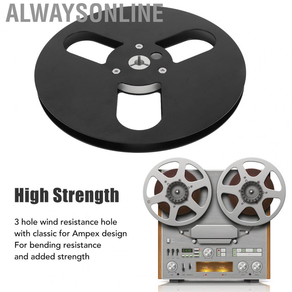 Alwaysonline Recording Tape Reel  1/4 7 Inch Empty Black for To Recorder