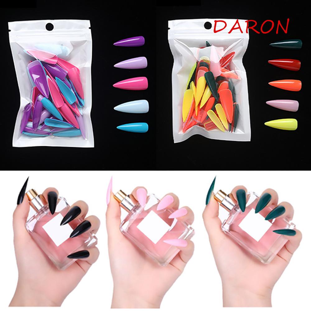 Móng Tay Giả Ballerina Dạng Nhấn Che Phủ Toàn Diện Tháo Rời Được Màu Sắc Ngọt Ngào