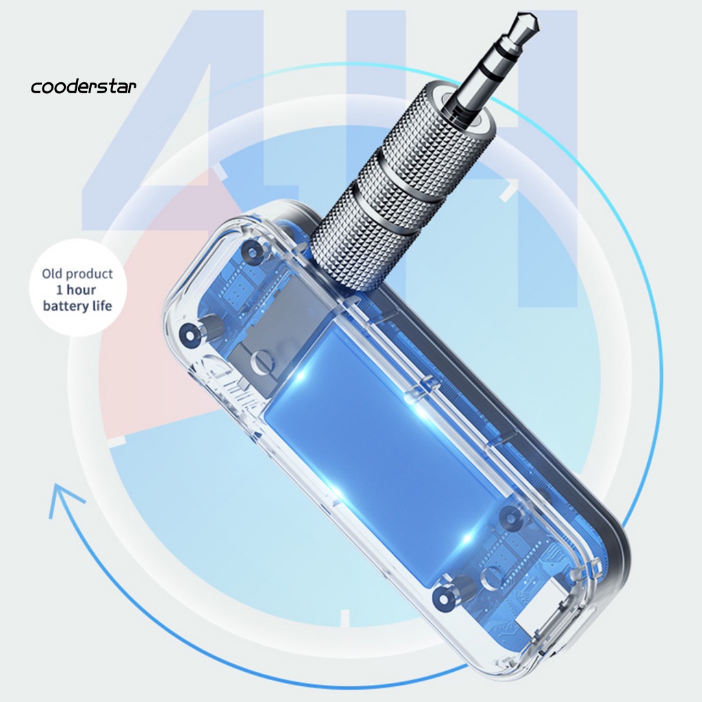 Thiết Bị Truyền Nhận Tín Hiệu Bluetooth 5.0 2 Trong 1 Có Cổng 3.5mm Cho TV Xe Hơi