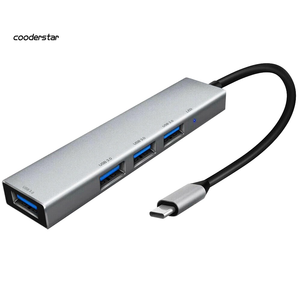 Bộ Chia 4 Cổng USB 3.1 Type-C Sang USB 3.0