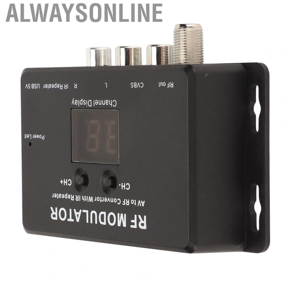 Alwaysonline RF Modulator Professional PAL NTSC 21 Channel AV to Convertor for Set Top Box DVR DVD hot