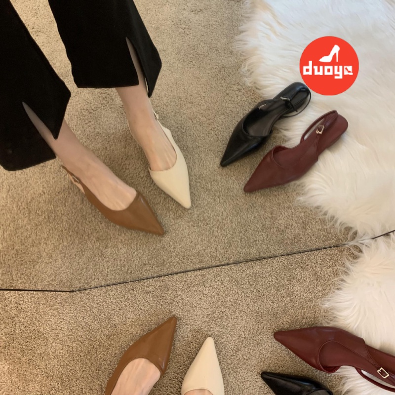 Giày Sandal Cao Gót Mũi Nhọn Thời Trang Xuân Hè Dành Cho Nữ 2022